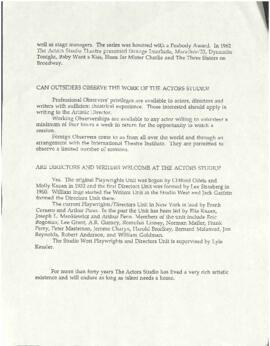 The 1994 Actors studio contributor's list