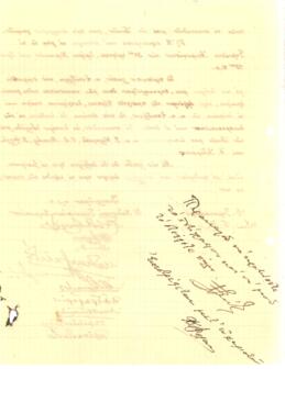 Χειρόγραφη επιστολή προς τον κύριον γυμνασιάρχη και λοιπούς συναδέλφους του Γυμνασίου Λεμεσού, 22...