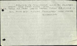Χειρόγραφη σημείωση Σόλωνα Μιχαηλίδη σε σχέση με αποστολή τηλεγραφήματος