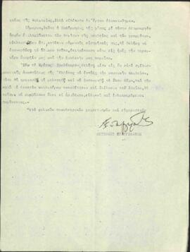 Επιστολή προς τον Σ. Μιχαηλίδη από τον Αντίοχο Ευαγγελάτο για την οικονομική ενίσχυση του Ελληνικ...