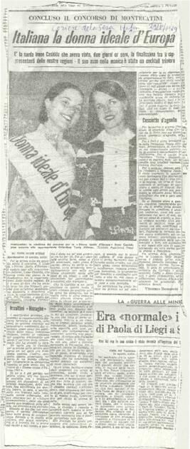 Italian la donna ideale d' Europa