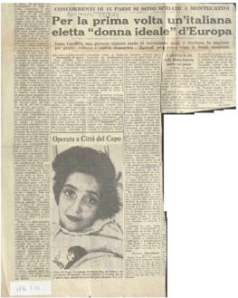 Per la prima volta un' italiana eletta "donna ideale" d' Europa