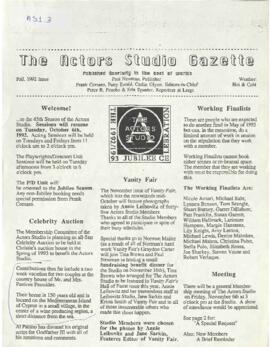 The Actors Studio Gazette