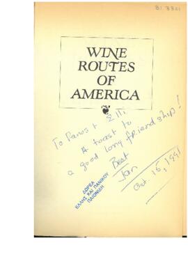 Wine routes of America