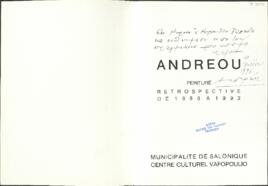 Ανδρέου : ζωγραφική, αναδρομική 1950-1992