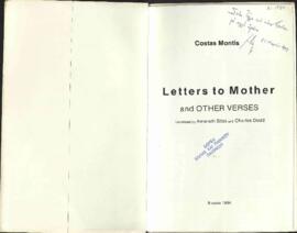 Letters to Mother
