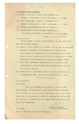 Minutes of the Meeting held on the 5th March, 1952 for considering suggestions by Mr. Solon Micha...