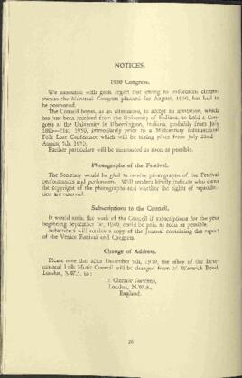 Report of the Second Meeting of the General Conference in September 7th-11th, 1949
