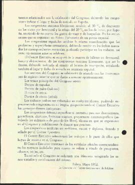 Congroso Internacional de Folklore Palma de Mallorca 1952
